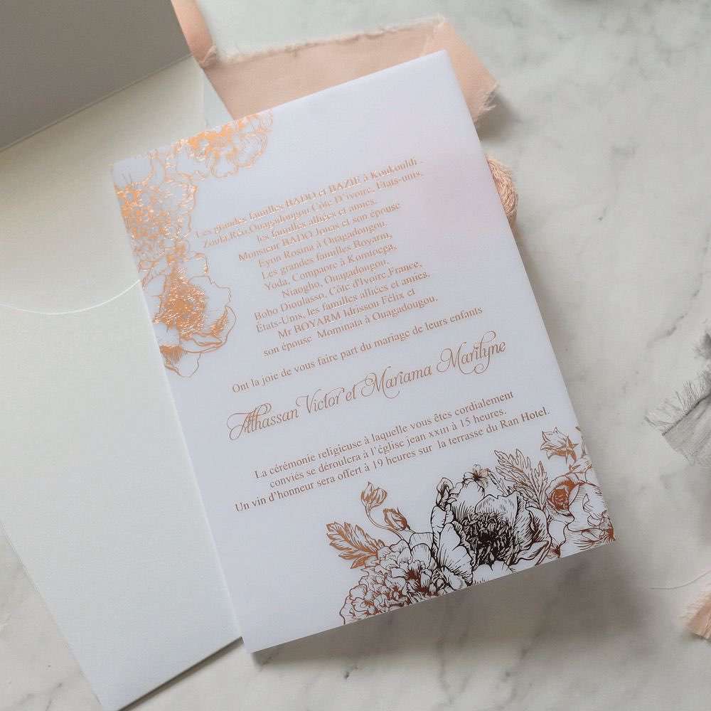 acrylic invitation